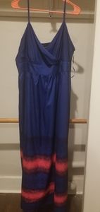 Never worn gorgeous blue/pink dress